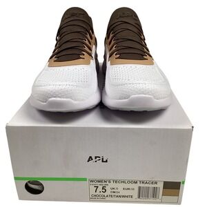 APL Women's Techloom Tracer Running Shoes Chocolate Tan‎ White Size 7.5